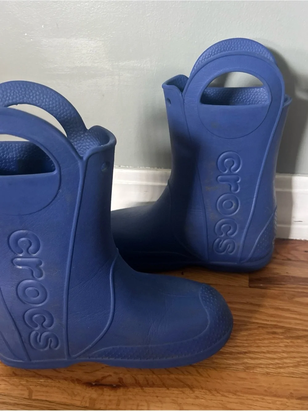 CROCS Kids Blue Waterproof Rain Boots